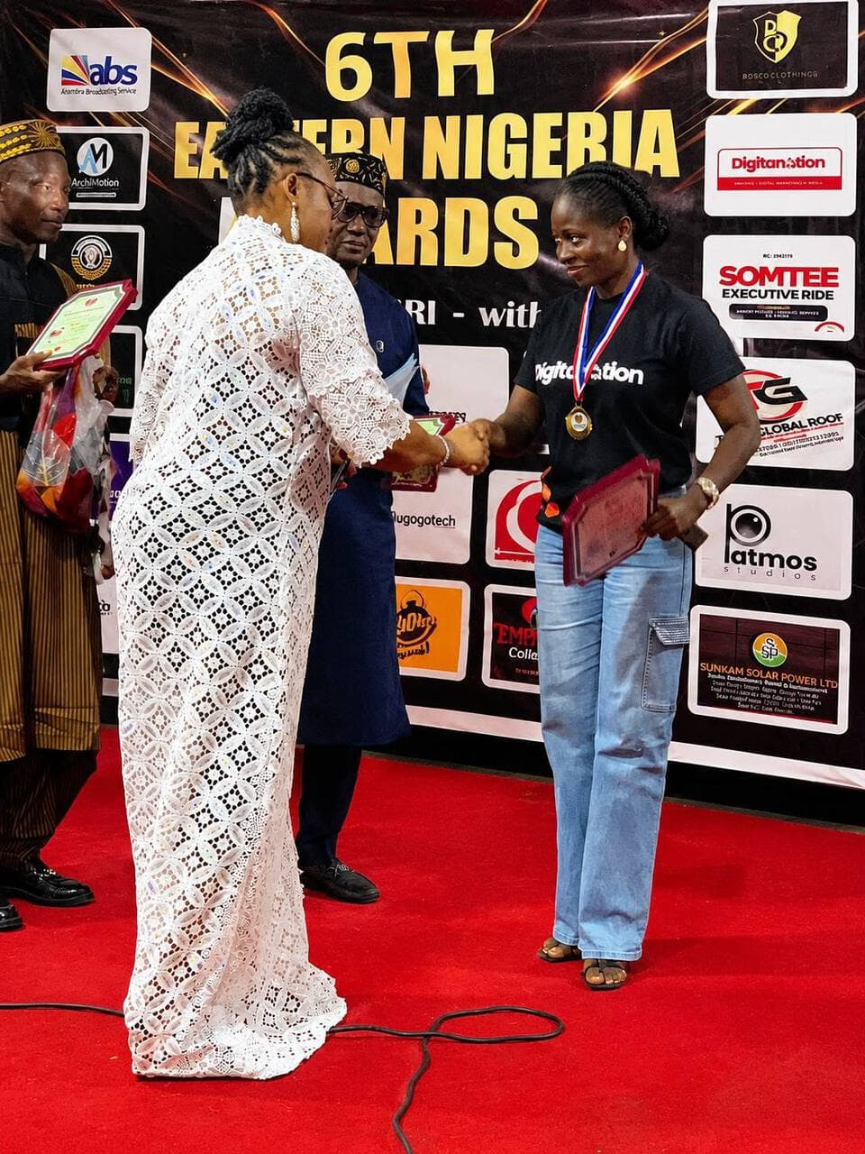 Digitanotion Limited receiving the Special Recognition Award at the 6th Eastern Nigeria Merit Awards in Awka