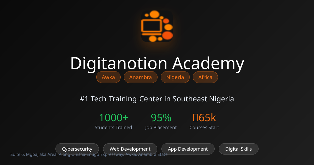 Digitanotion Academy | #1 Tech Training Center in Awka, Anambra ...